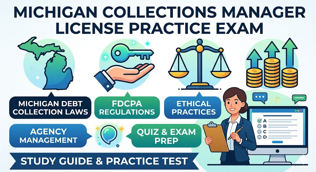 Michigan Collections Manager License Practice Test Banner