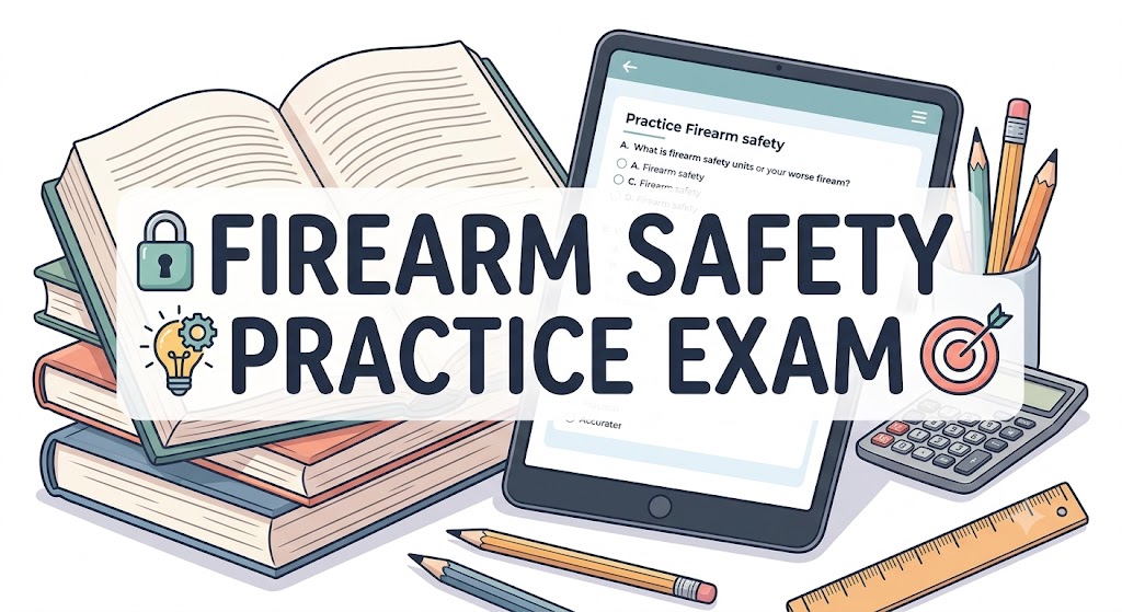 Firearm Safety Practice Exam Banner