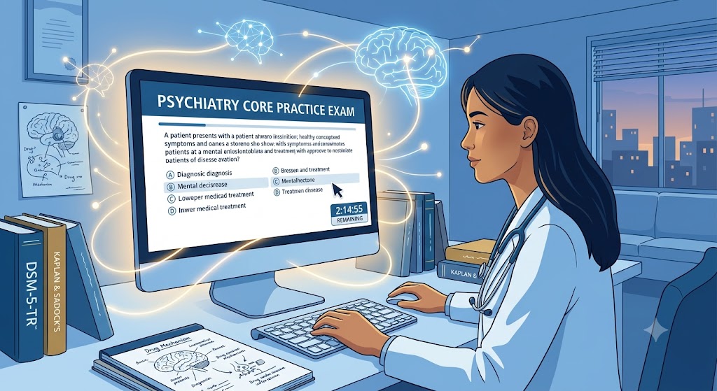 Psychiatry Core Practice Exam Banner