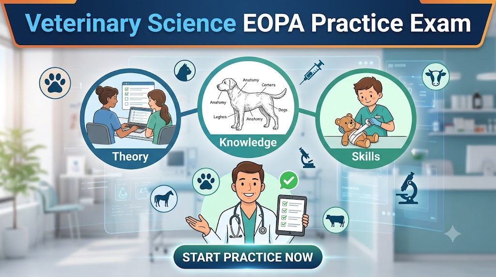 Veterinary Science EOPA Practice Exam Banner