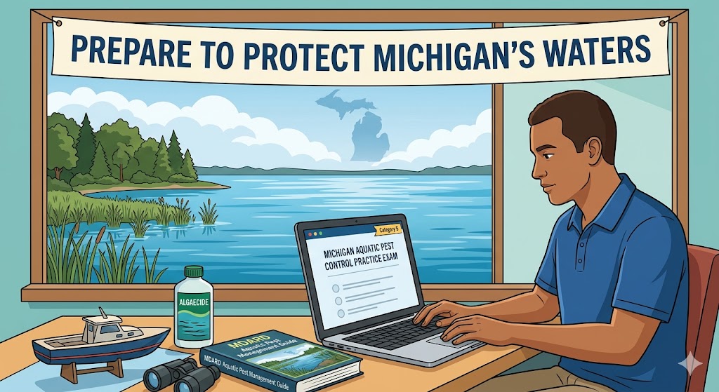 Michigan Aquatic Pest Control Practice Exam Banner