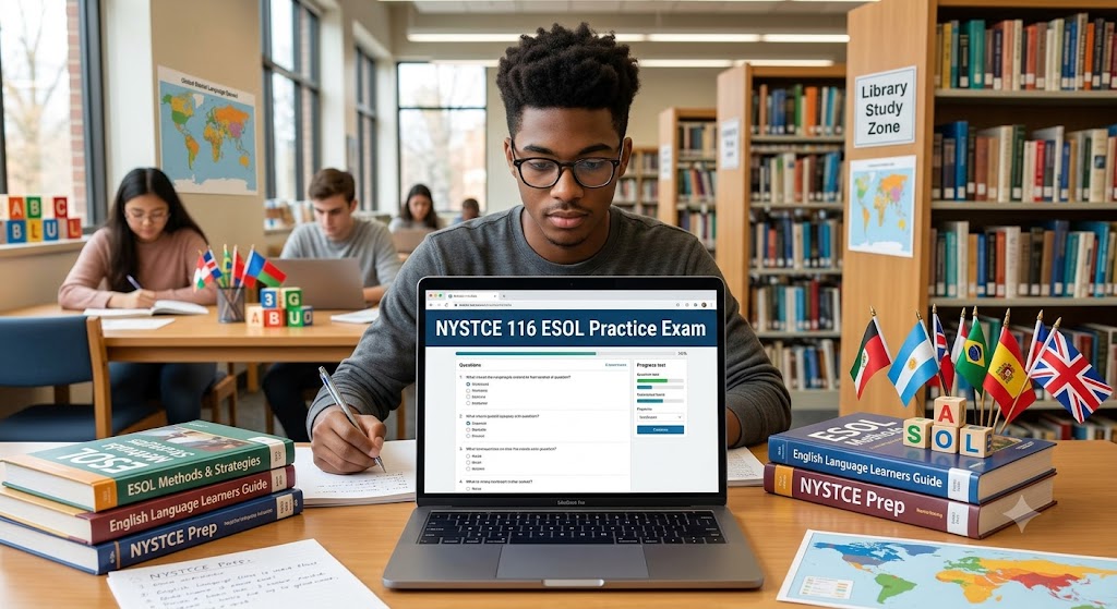 NYSTCE 116 – English to Speakers of Other Languages (ESOL) CST Practice Test Banner