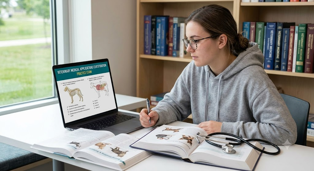 Veterinary Medical Applications Certification Practice Test Banner