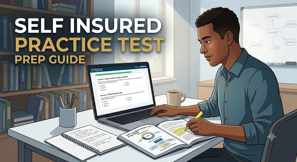 Self Insured Practice Test Prep Guide Banner