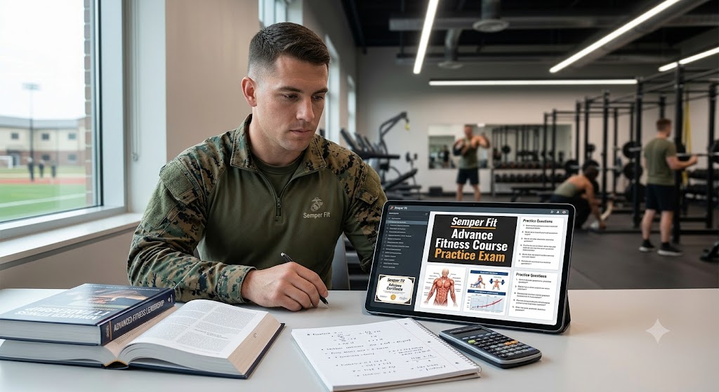 Semper Fit Advance Fitness Practice Exam Banner