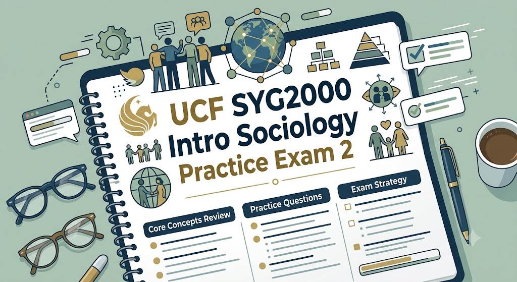 University of Central Florida (UCF) SYG2000 Introduction to Sociology Practice Exam 2 Banner