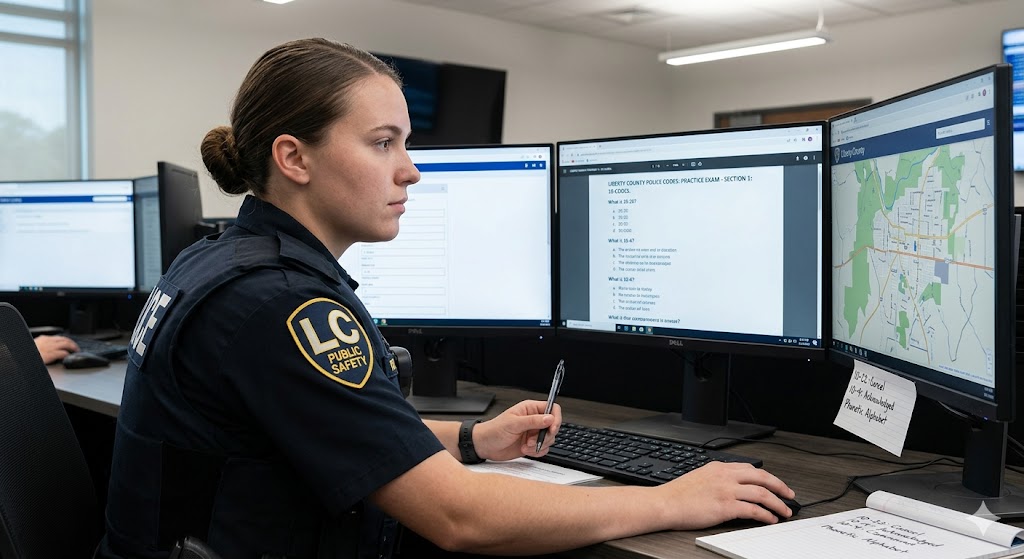 Police Codes Emergency Response Liberty County Practice Test Banner