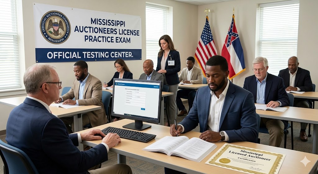 Mississippi Auctioneers License Practice Exam Banner