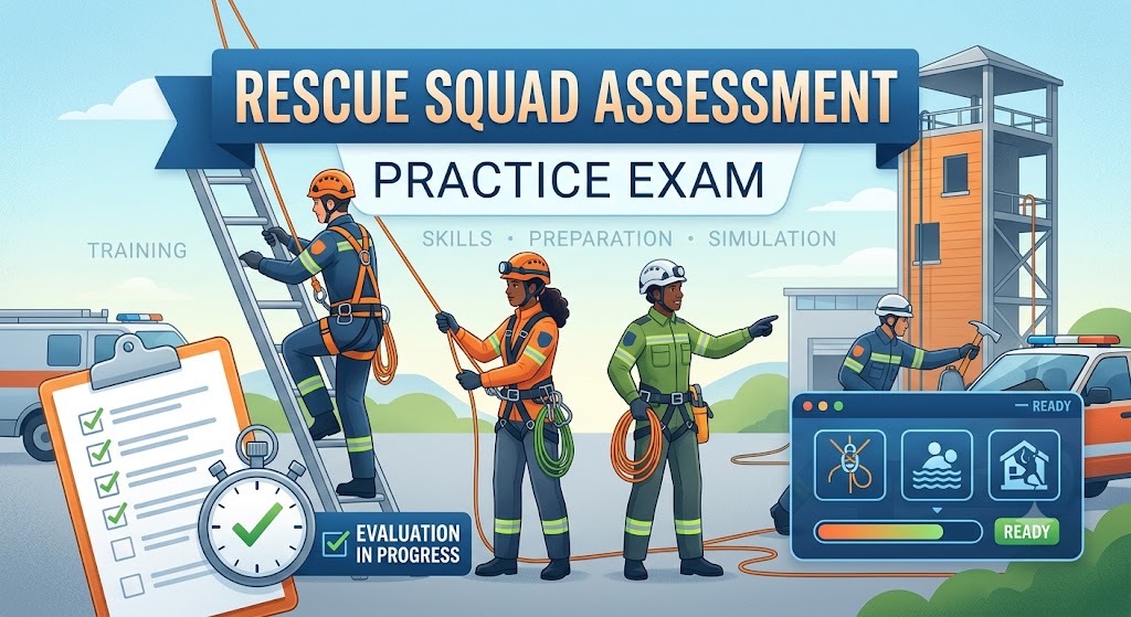 Rescue Squad Assessment Practice Test Banner