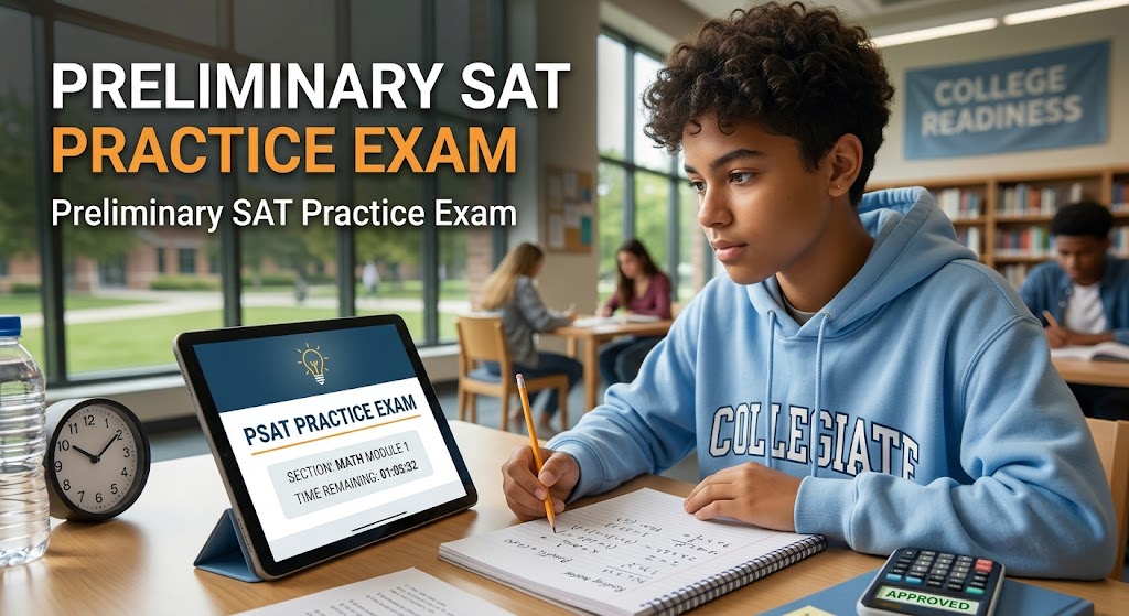 Preliminary SAT (PSAT) Practice Test Banner