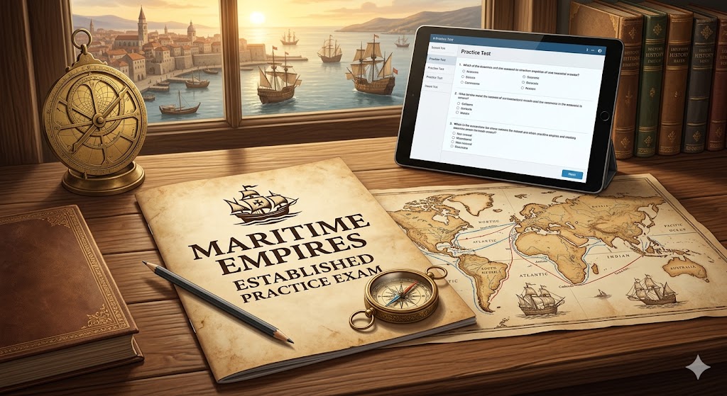 Maritime Empires Established Practice Test Banner