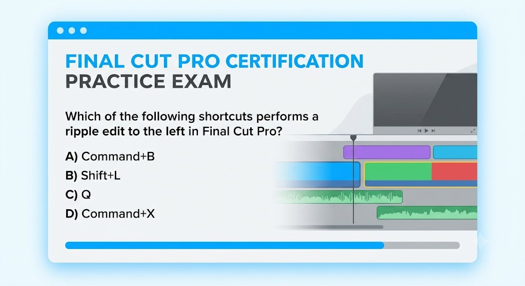 Final Cut Pro Certification Practice Test Banner
