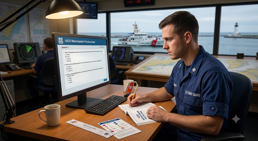 USCG Watchstander Practice Exam Banner