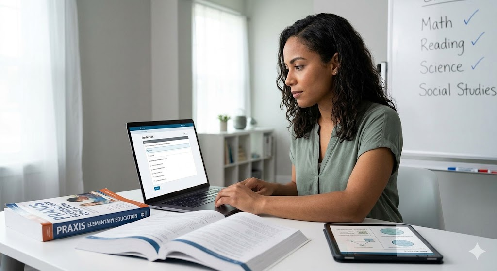 Praxis Elementary Education Multiple Subjects 8000 Practice Test 2026 | Exam Prep Questions Banner