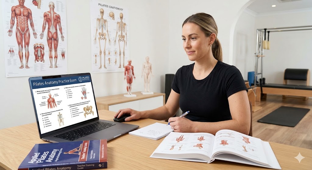 Pilates Certification – Anatomy Practice Exam Banner