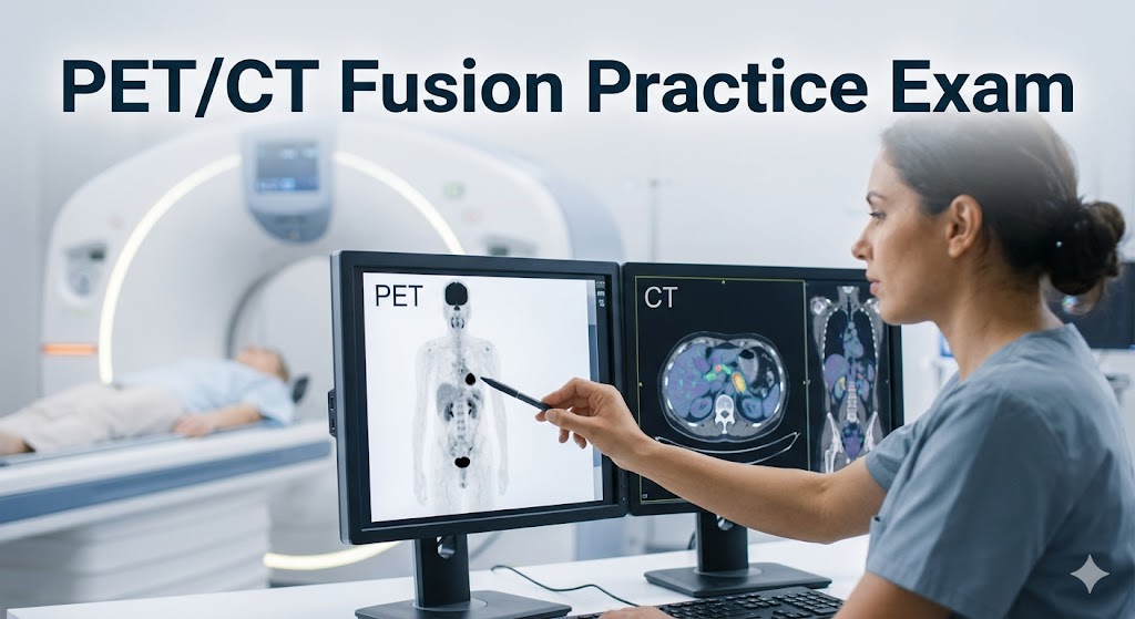 Positron Emission Tomography–Computed Tomography (PET/CT) Fusion Practice Exam Banner