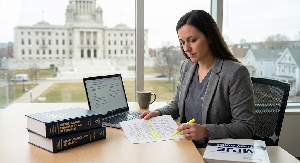 Rhode Island Multistate Pharmacy Jurisprudence (MPJE) Practice Exam Banner