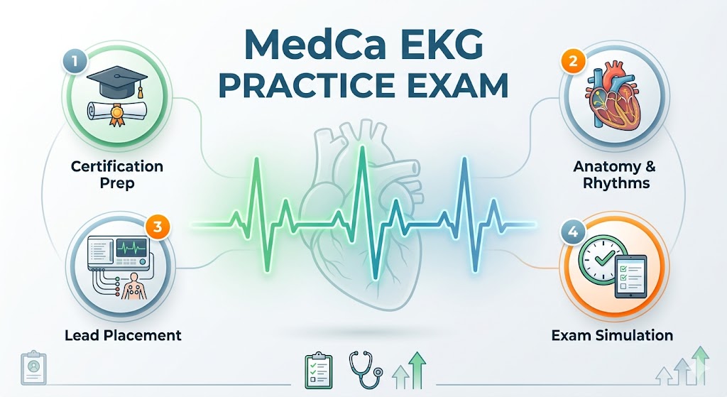 MedCa Electrocardiogram (EKG) Practice Exam Banner